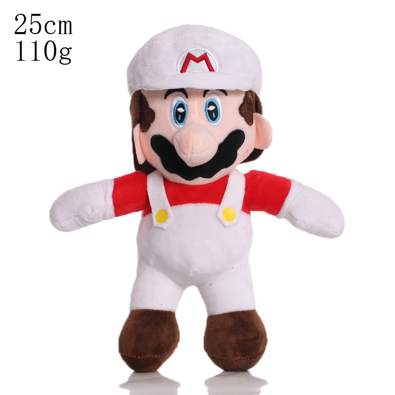 批发Super Mario玛丽马里奥蘑菇毛绒公仔玩偶8寸抓机娃娃|undefined