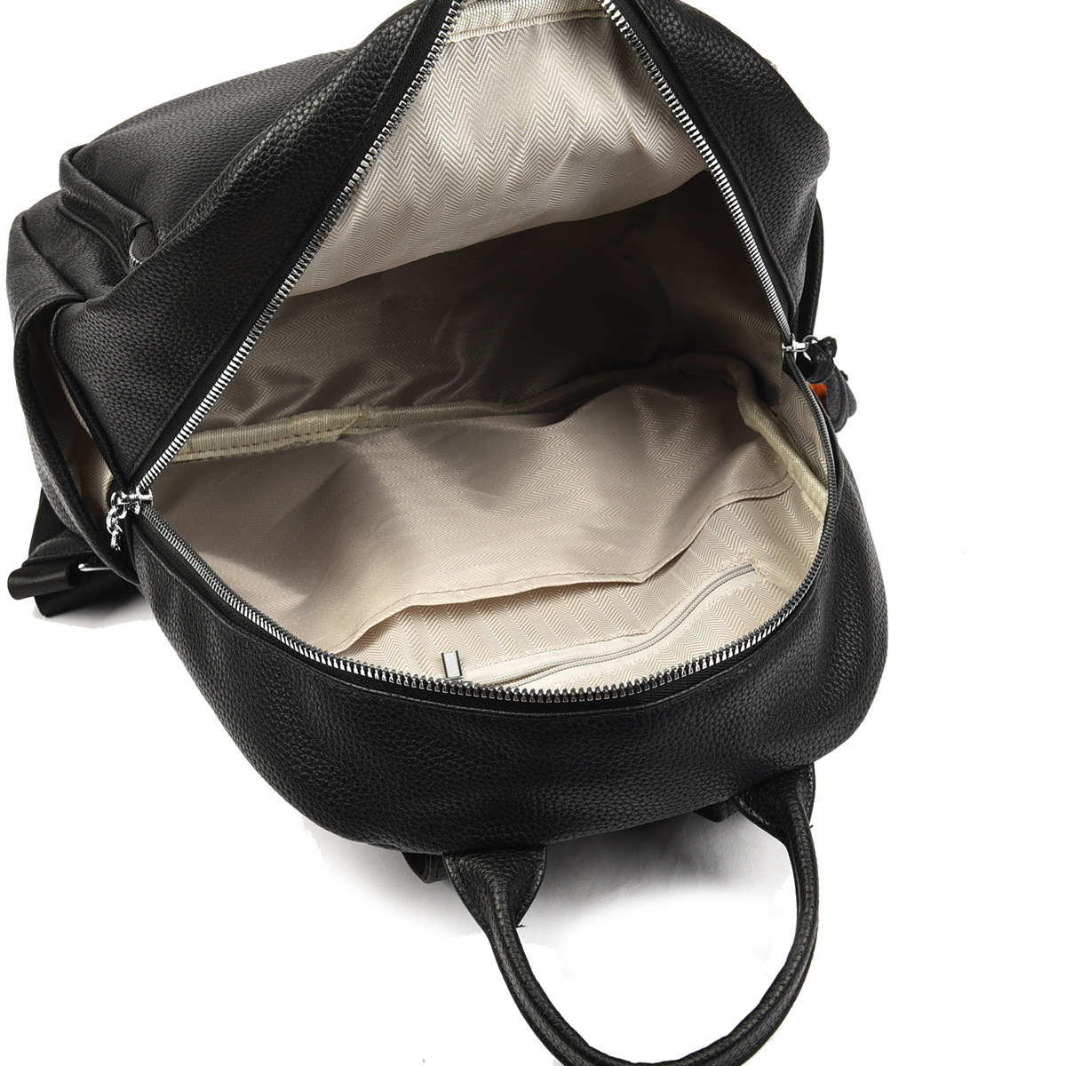 Mochila de Cuero para Mujer de Cuero PU Antirrobo Multicapa para Uso Diario y 通勤