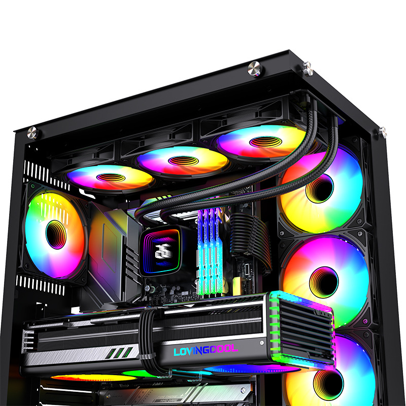 Cross-espejo HK todo en uno enfriado por agua CPU disipador de calor argb ventilador de chasis interAMD placa base universal 360 refrigerado por agua