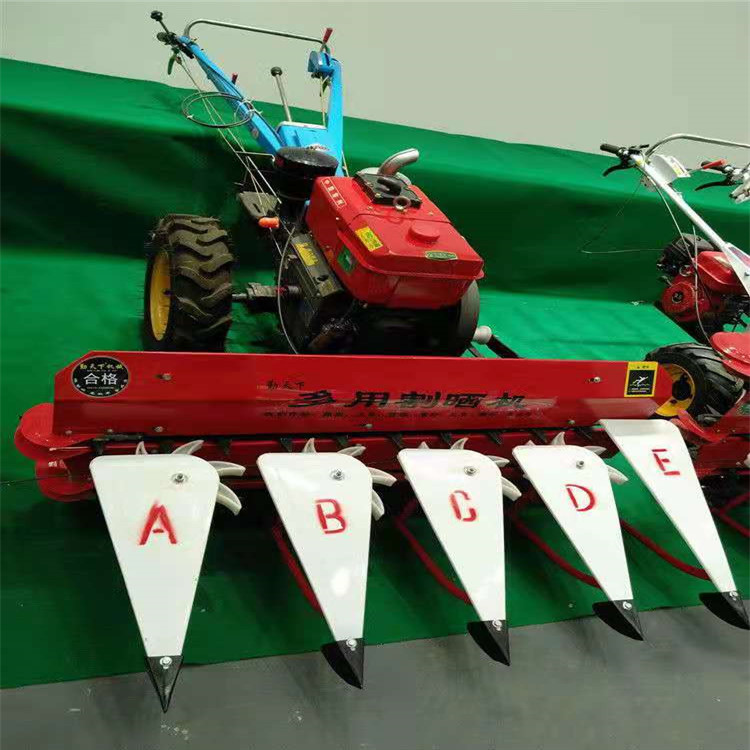 小型手推式拖拉机前置稻麦割晒机 适合平台地势 株高在0.5~1.5米
