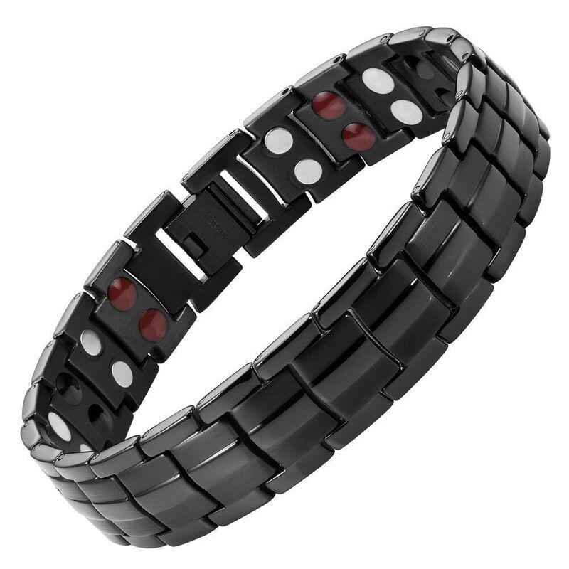 Amazon Trendy Magnetic Titanium Steel Women's Bracelet European and American Men's Bracelet Stainless Steel Couple Bracelet Ins Style