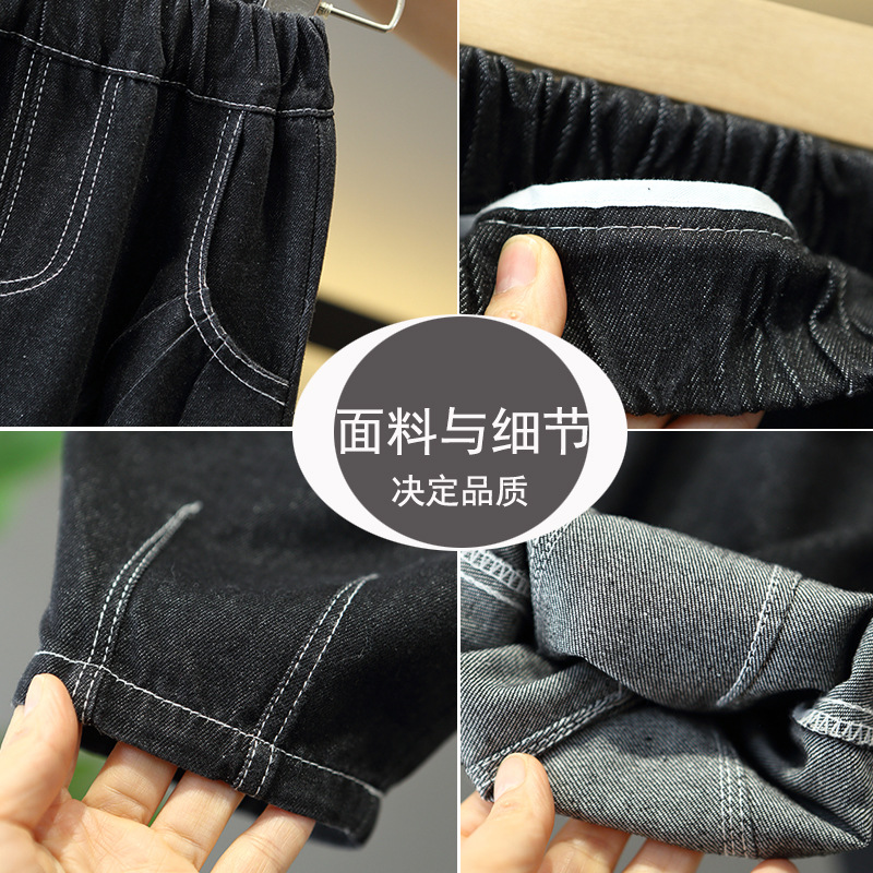 7716 traje de camisa de primavera para niños 2025 nuevo estilo primavera y otoño ropa hermosa bebé versión coreana de dos piezas