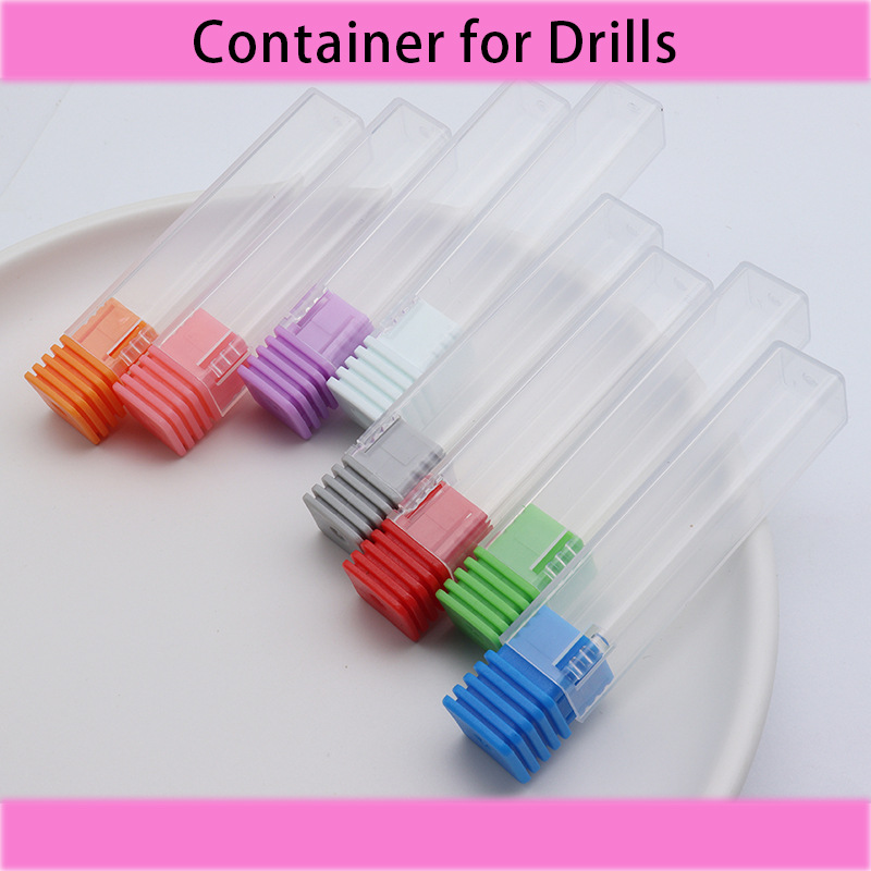 1 Polishing Head Storage Box, Independent Square Tube Storage Box, Professional Storage Case, Compact Portable Bag, 2.35mm Hole Diameter