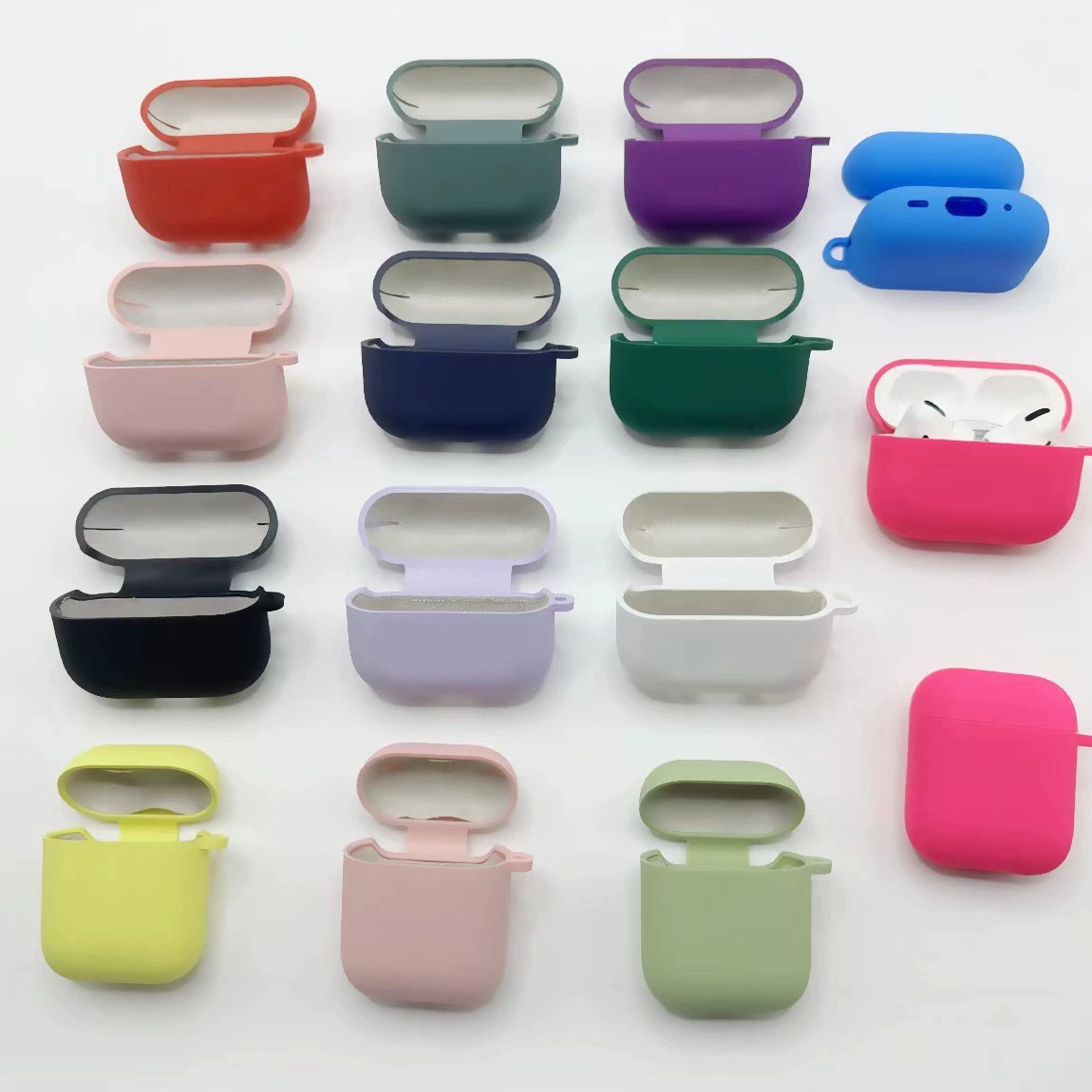 Apple, совместимый защитный чехол, силиконовые наушники про, 2, про2, bluetooth