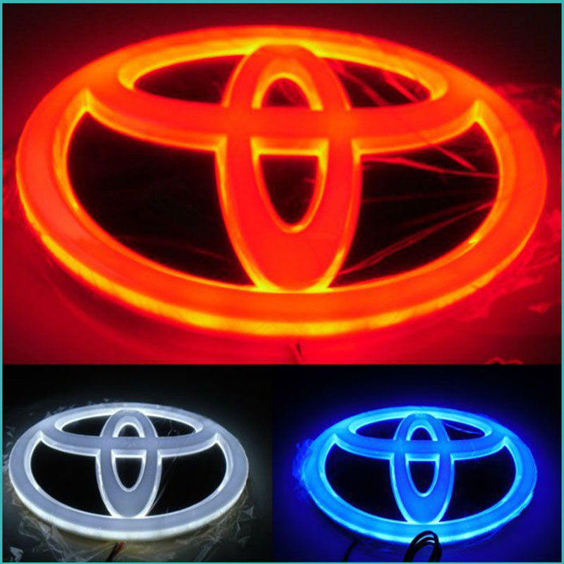 Adecuado para Toyota logotipo luminoso Carolina ruizhi Yizhi domineering Vichi RAV4 Camry Highlander 4D luz del logotipo del coche