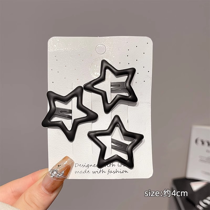 Versatile black five-pointed star-3 piece set