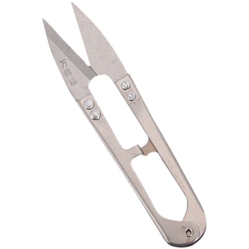 不锈钢小剪刀线头家用U型弹簧十字绣服装裁缝纫纱剪