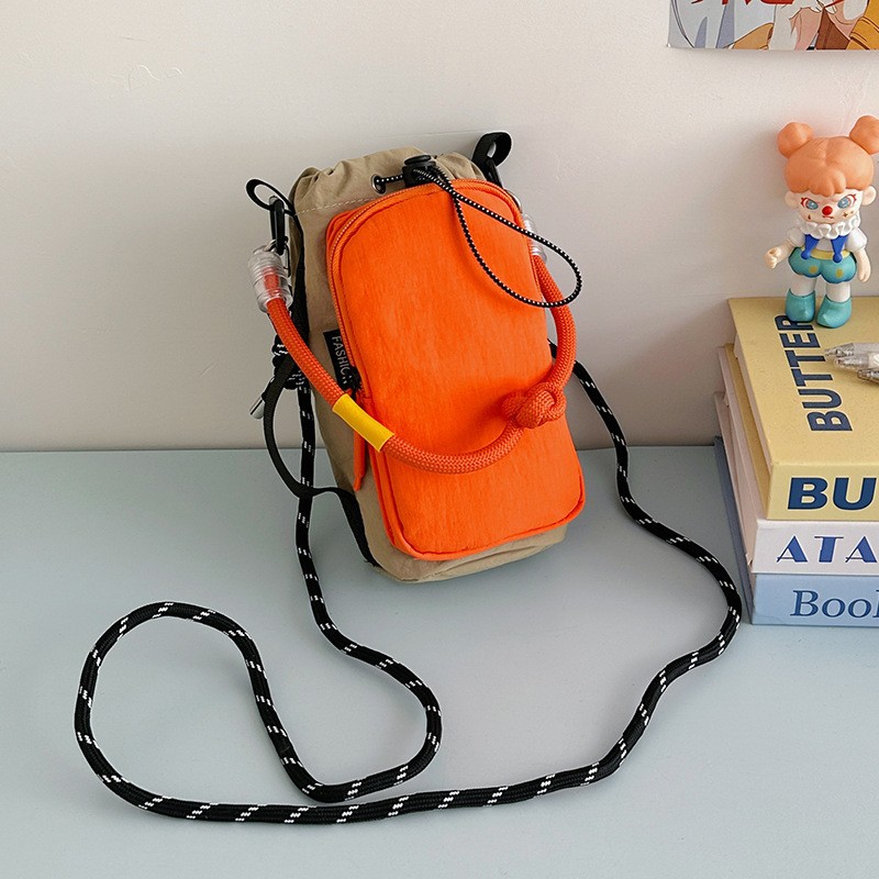 Autumn and Winter Korean Style New Red Stylish Versatile Women's Phone Bag Small Outdoor Cycling Shoulder Crossbody Bag