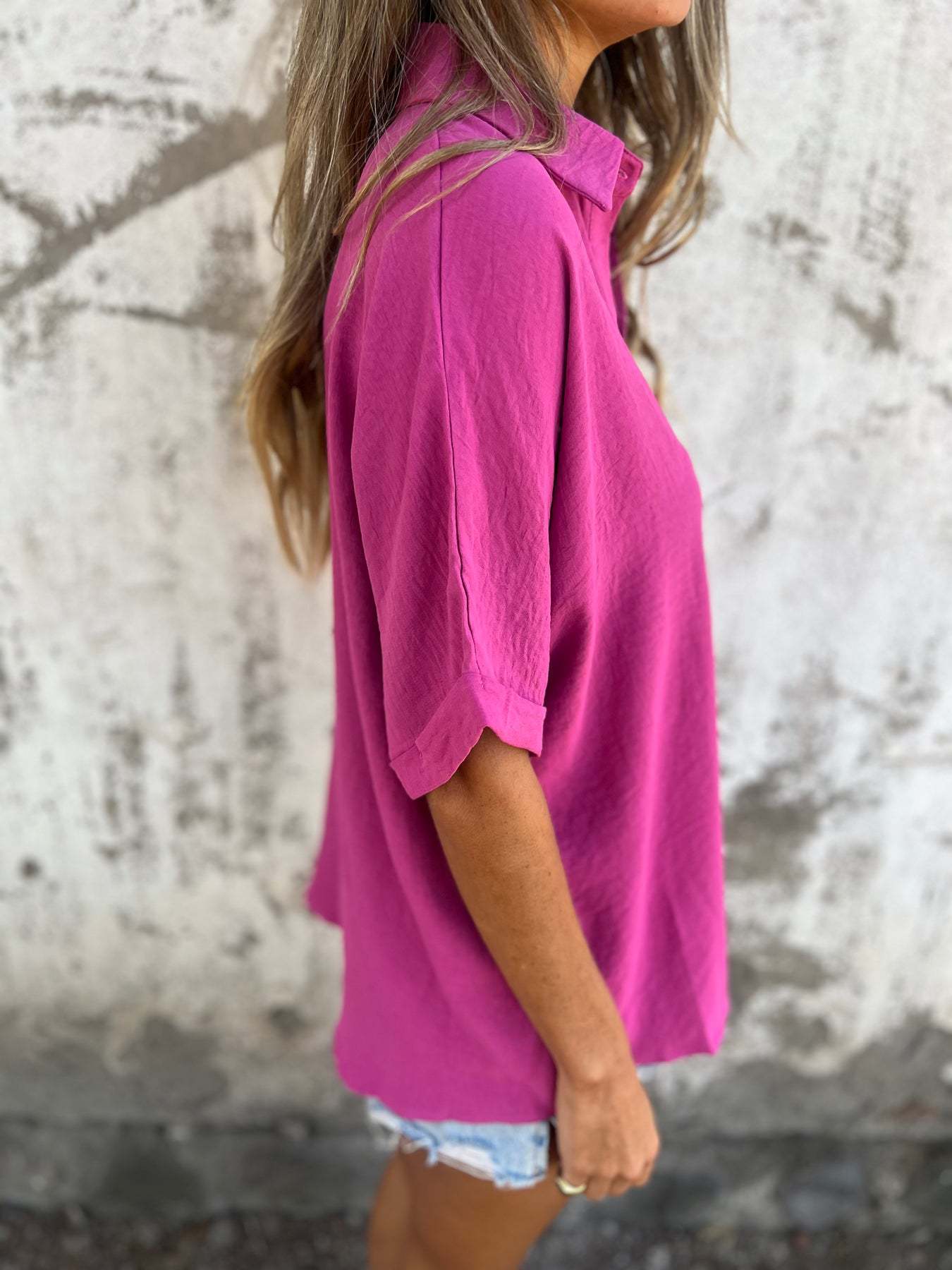 2026 Cross-Border European And American Independent Site Spring/Summer Women's Turn-Down Collar Casual Top_ecoleips.com