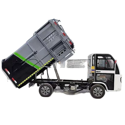 in towns, compression garbage truck, Elektrik zibil maşınları