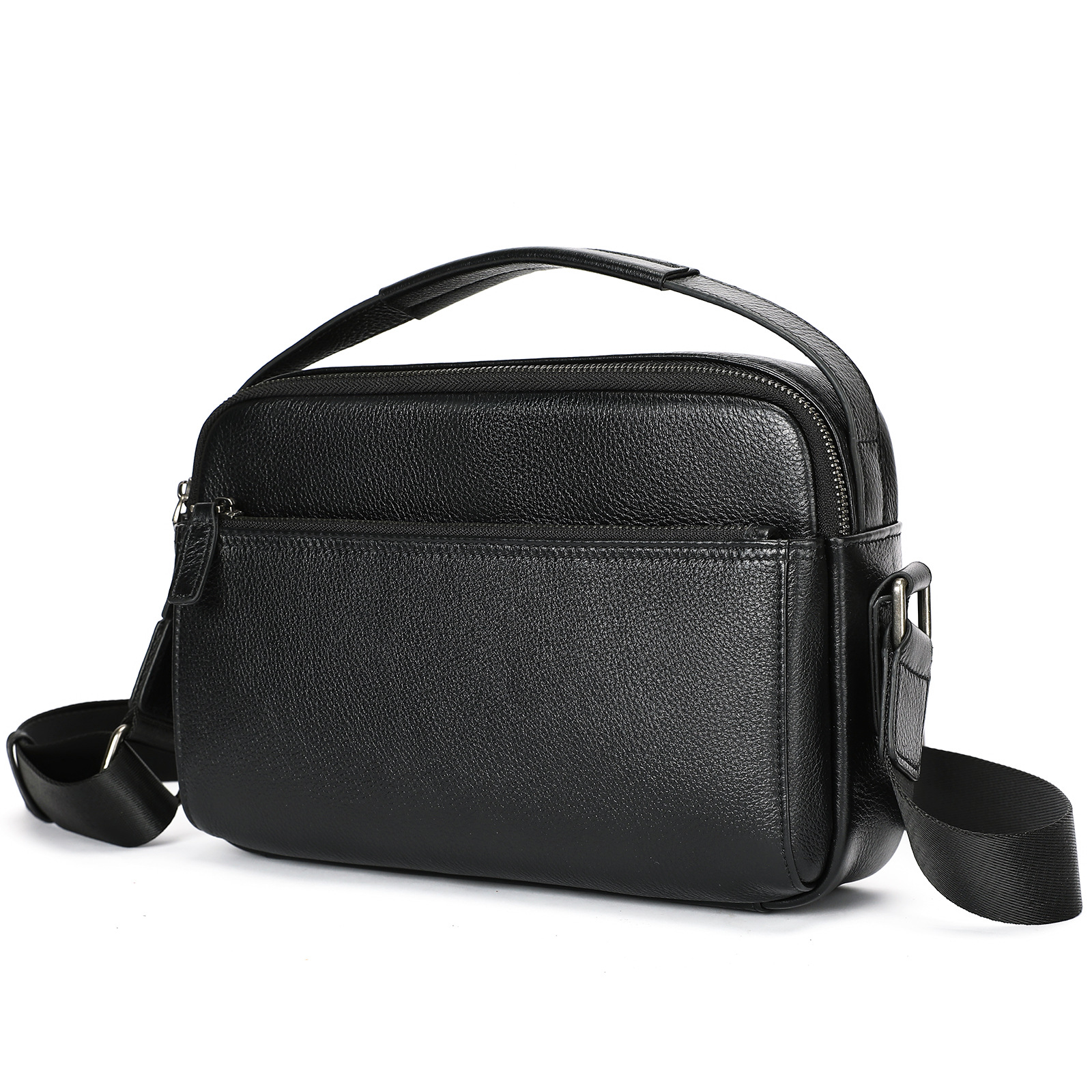 Ventas transfronterizas calientes de cuero para hombres mochila deportiva al aire libre mochila texturizada retro colección de bolsos de hombro