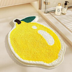 アニメの清新な果物はカシミヤの柔らかいマットの寝室の装飾ベッドの上のじゅうたんの冷たい滑り止めの浴室の吸水マットに似せています。