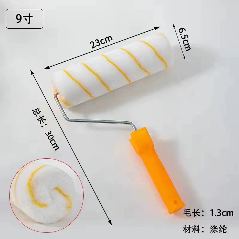 Cepillo de rodillos Cepillo de ángulo no muerto de 9 pulgadas Cepillo de rodillo de alto grado de 4689 pulgadas Cepillo de rodillo de pintura de látex