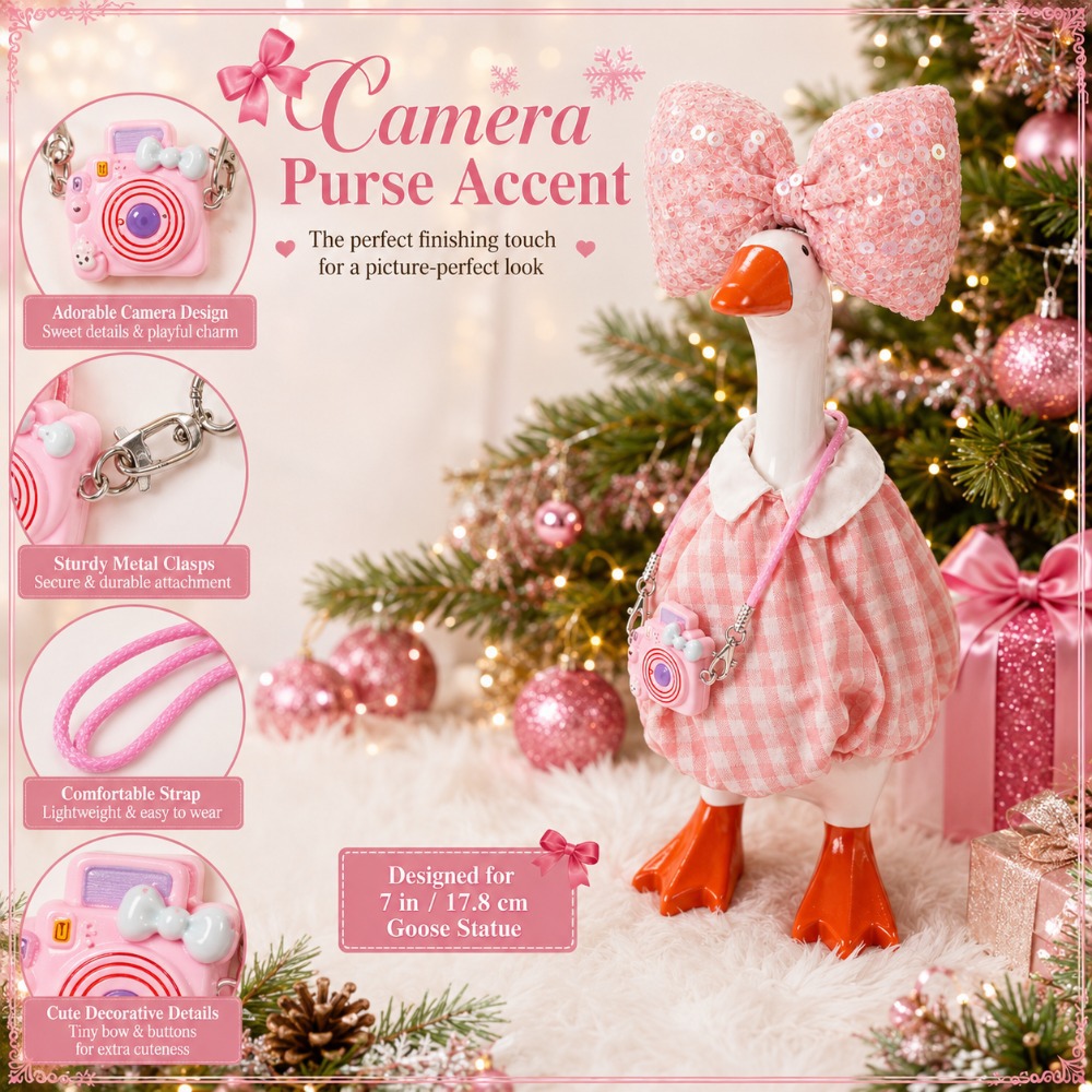 7-Inch Mini Goose Hand-Knitted Cable Sweater & Beanie Set