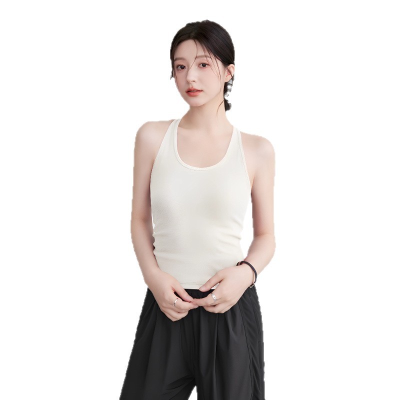 2025夏季新款瑜伽健身美背纯色可外穿瑜伽套装女修身显瘦文胸套装|undefined
