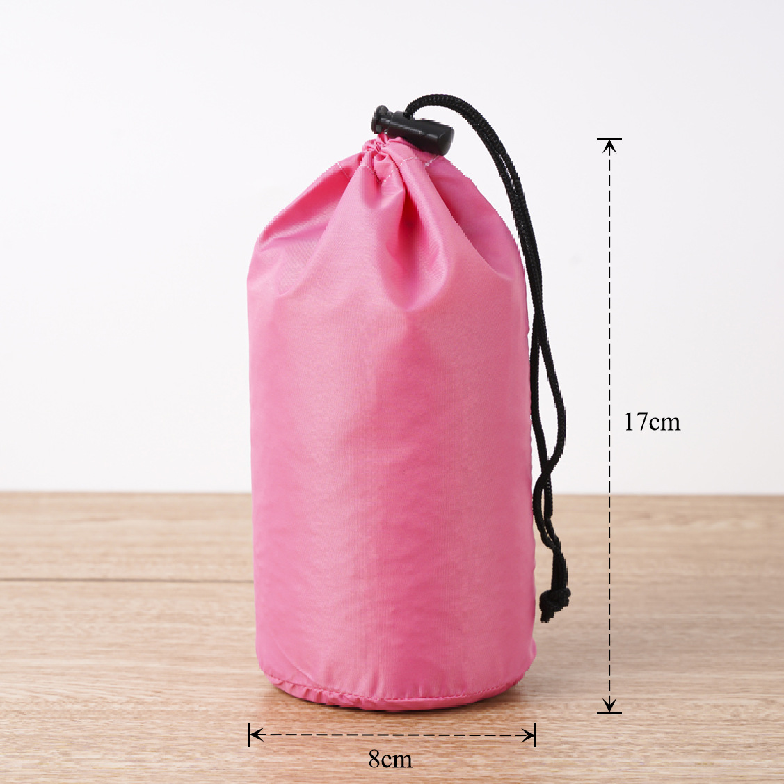 Bolsa de cuerda de nylon impermeable cilíndrica de plumón para ropa doméstica de poliéster bolsa de almacenamiento bolsa de embalaje bolsillo de paquete de contracción image 24