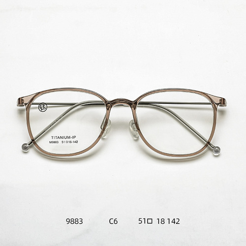 Frame pure titanium ultra-light TR90 glasses anti-radiation glasses wholesale retro optical frame M9883