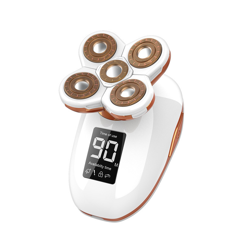Nueva máquina de afeitar eléctrica multifuncional de cinco cabezas flotante instrumento de depilación lavado de cara hogar suministro transfronterizo image 7