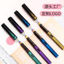 工厂批发定制恋上字渐变喷漆正姿钢笔小学生礼盒装可墨囊吸墨两用