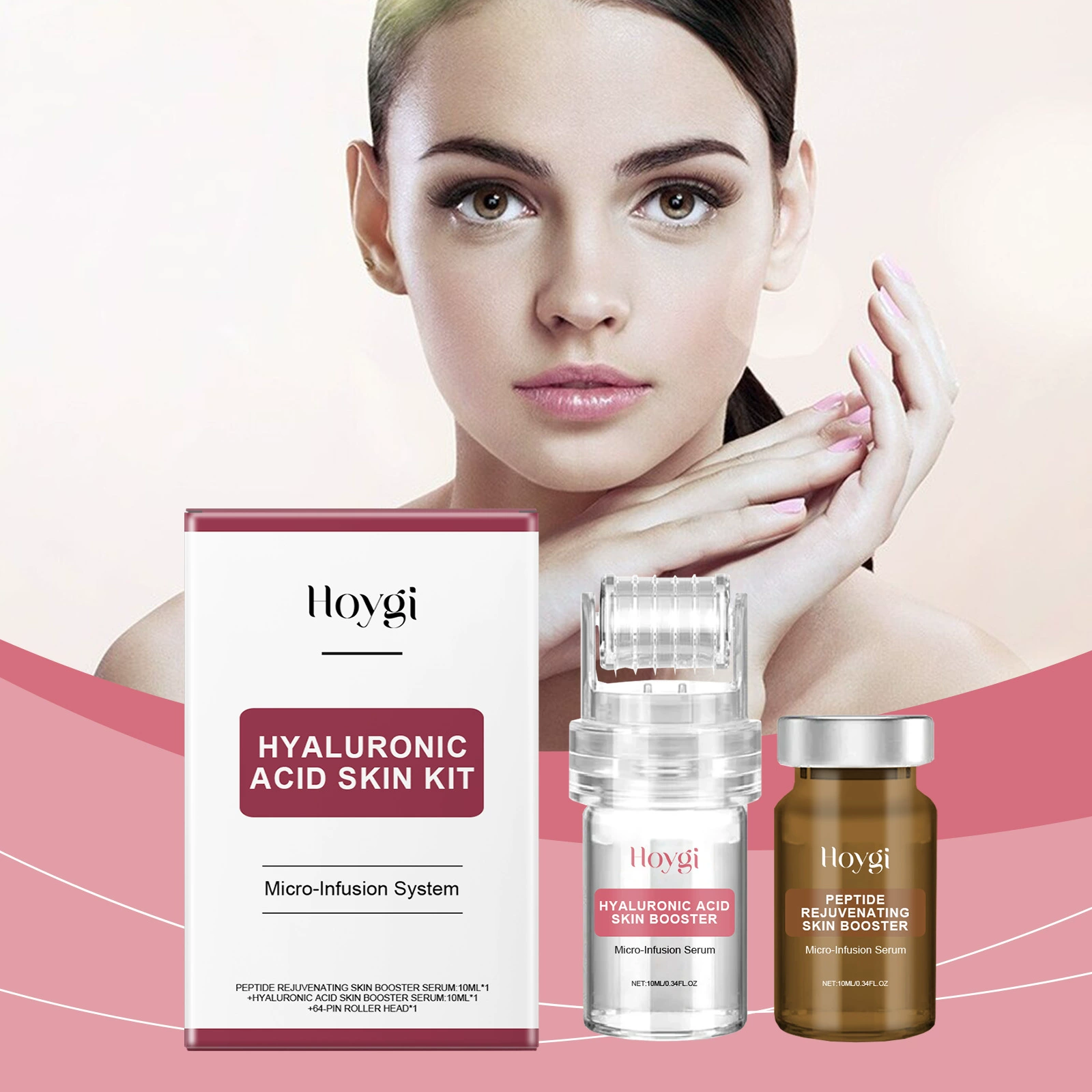 HOYGI для лица ролик увлажняющий набор для лица коллаген для кожи сияющий и увлажняющий уход за кожей