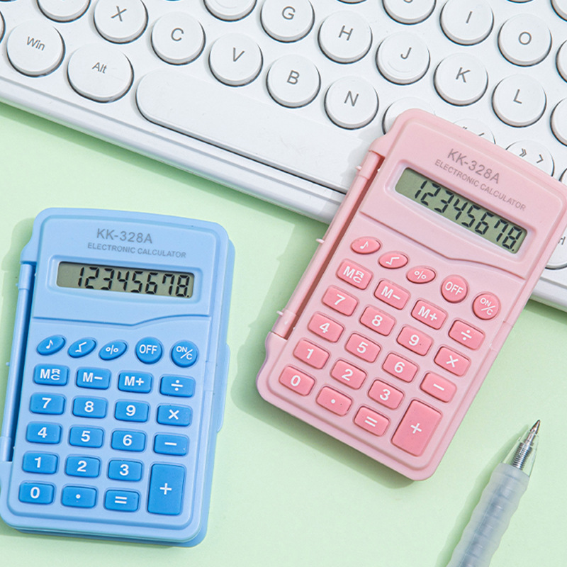 Mini macarón flip pequeña calculadora de color caramelo color alto valor de color portátil al por mayor fábrica directa