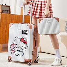 行李箱登机箱20寸涂鸦凯蒂猫可爱密码箱高颜值子母箱厚防爆旅行箱