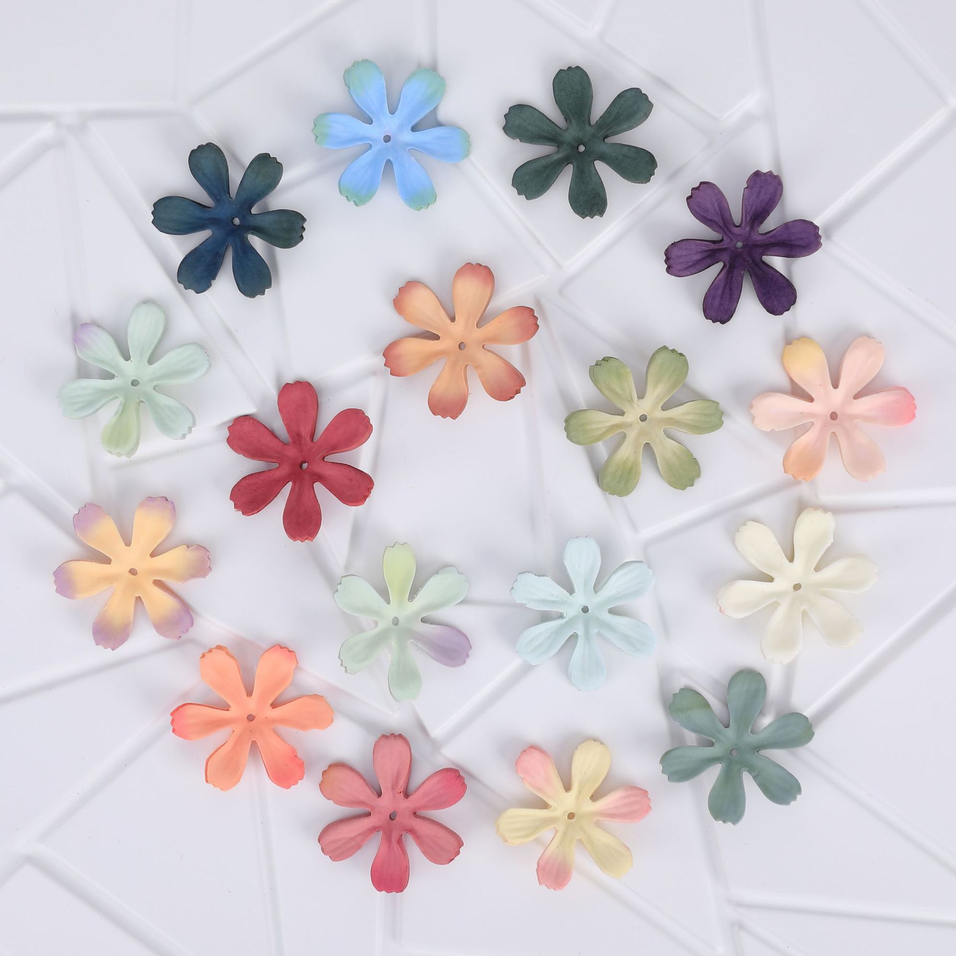 4.5cm仿真花朵星雨花花片diy手工服装辅料花头饰配件影视道具批发