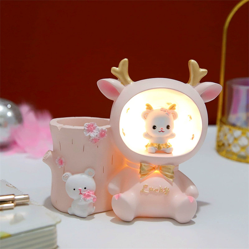 Новая фантазия Белла Кролик Pen Downlight серия смолы подарки в европейском и американском стиле девочкам спальня настольная декоративная безделушка