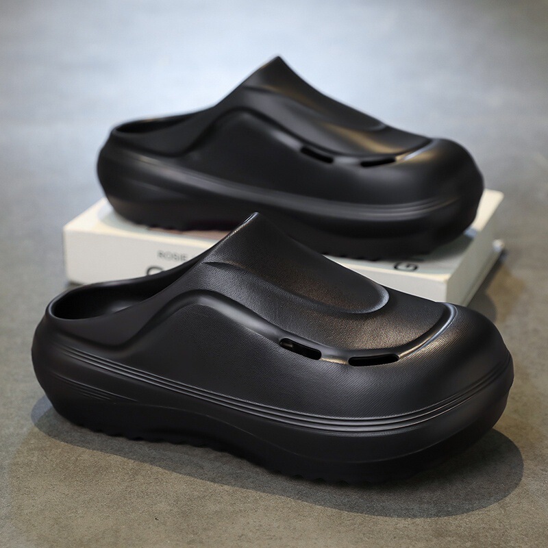 Men's Summer Eva Wear-Resistant Clogs with a Premium Feel, Suitable for Outdoor and Indoor Use, Breathable, Comfortable, Lightweight, and Ideal for Camping