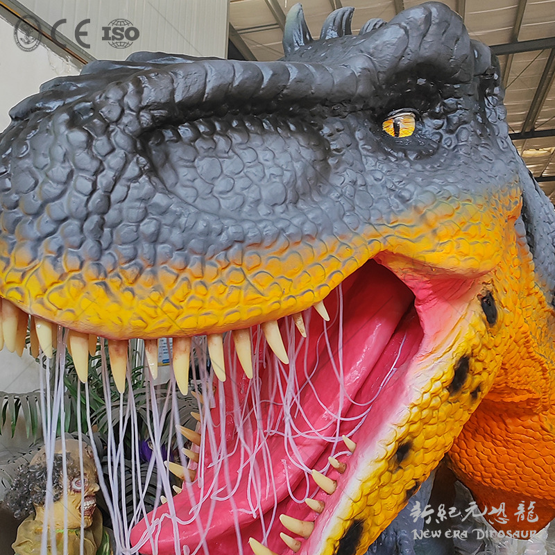 Modelo de simulación de dinosaurios de gran tamaño simulación de dinosaurios de silicona escultura de paisaje dinosaurios exhibición personalizada
