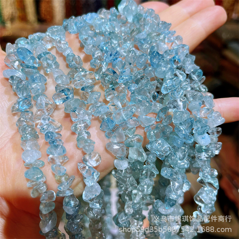 海宝青砕石不規則穴付きチェーンdiyアクセサリーアクセサリー半製品部品散珠量が大きい価格が優れている|undefined