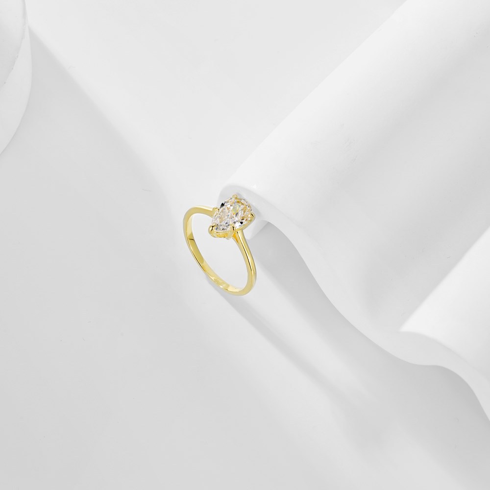 925 Sterling Silver Material 925 Sterling Silver Zircon Geometric Rings