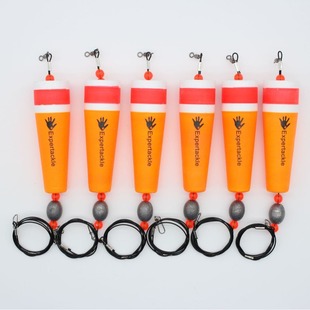 3 4 5inch Foam Fish Float Eye-Catching Fishing Float Luya Multi-Water Float Fishing Cross-Border Lead Pendant