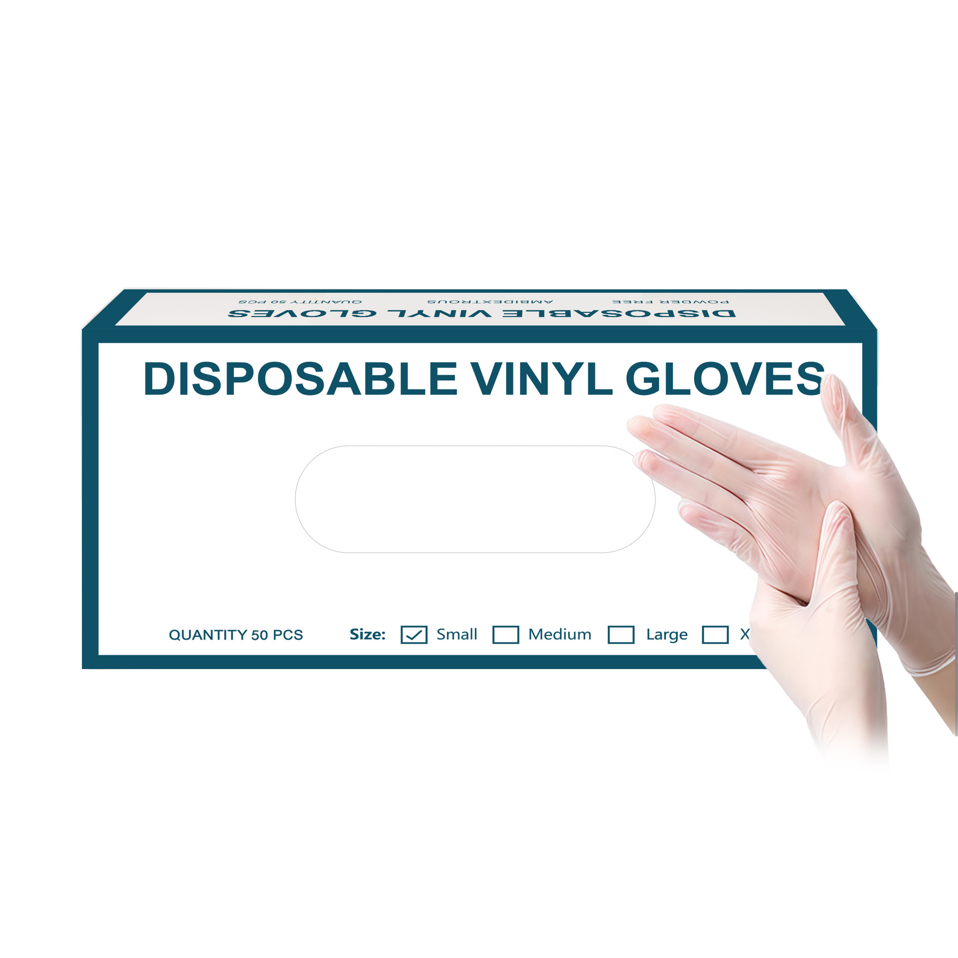 Guantes de bordado desechables 50 guantes de protección blancos y negros guantes de limpieza de látex de goma