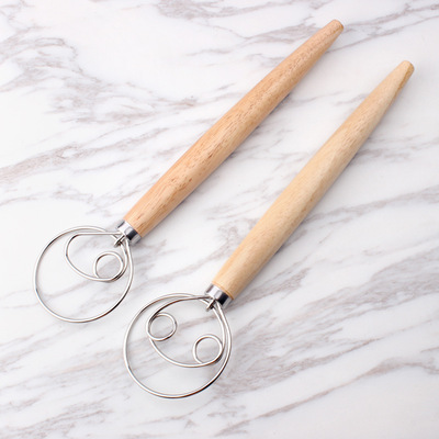 现货304不锈钢打蛋器橡胶木柄面粉搅拌器打蛋棒鸡蛋搅拌器|ru