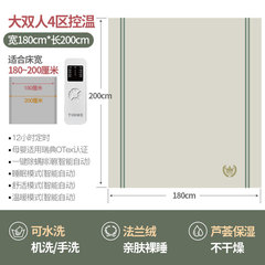 德國TINME電熱毯家用單人雙人四區控溫除蟎電褥子學生宿舍輻射無