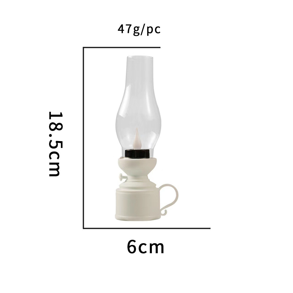 Lámpara de queroseno retro LED lámpara de vela electrónica de simulación de lámpara de aceite nostálgica decoración de la atmósfera de escritorio de decoración de lámpara de noche