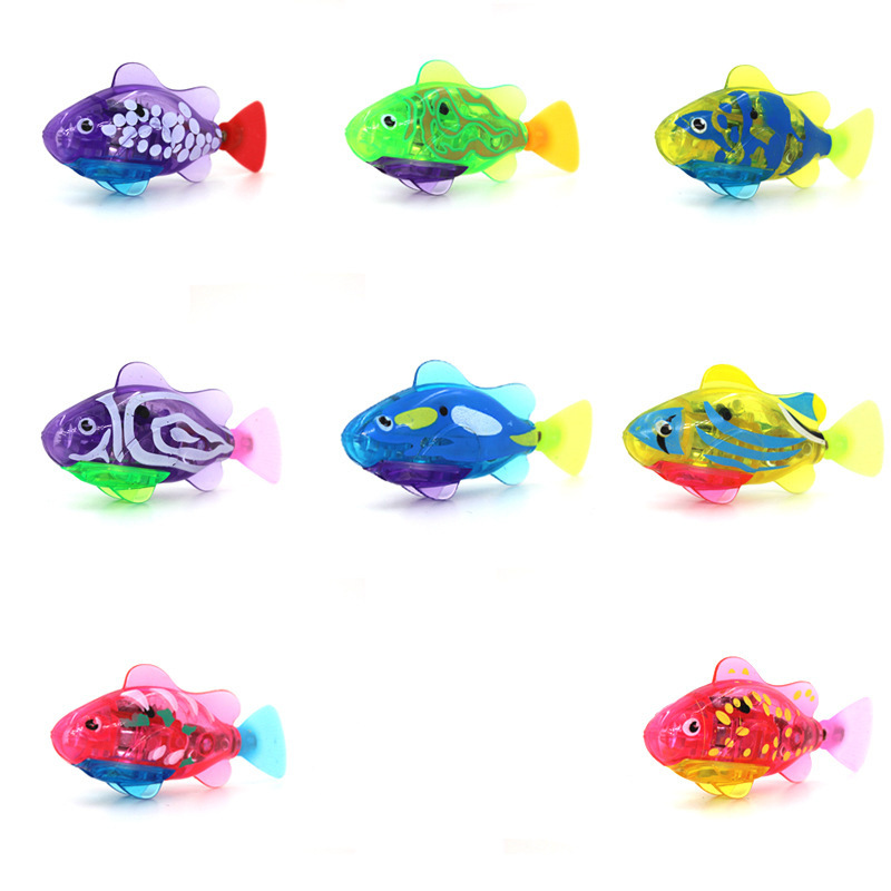 人気電動魚水泳電子ペット魚シミュレーション魔法機械誘導魚水遊び玩具魚