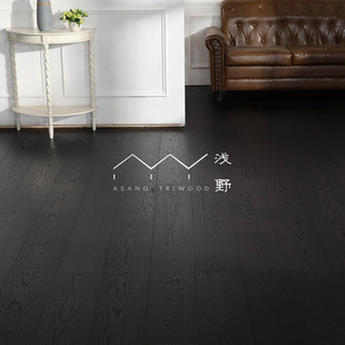 Pure Three-Layer Solid Wood Floor Log Lock Oak Japanese Style Indoor Floor Heating Solid Wood Composite Floor 15mm