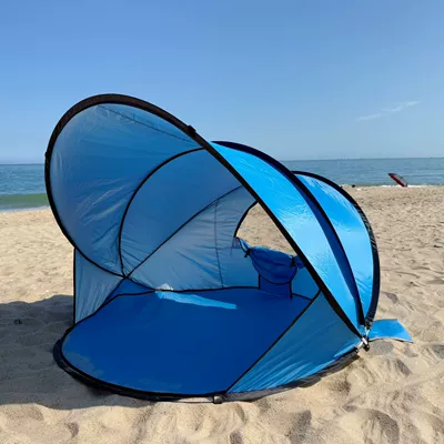 Avtomobil dam çadırları windproof, water-resistant canopy, fully automatic - blue-140130100recommended-for-2-3-people