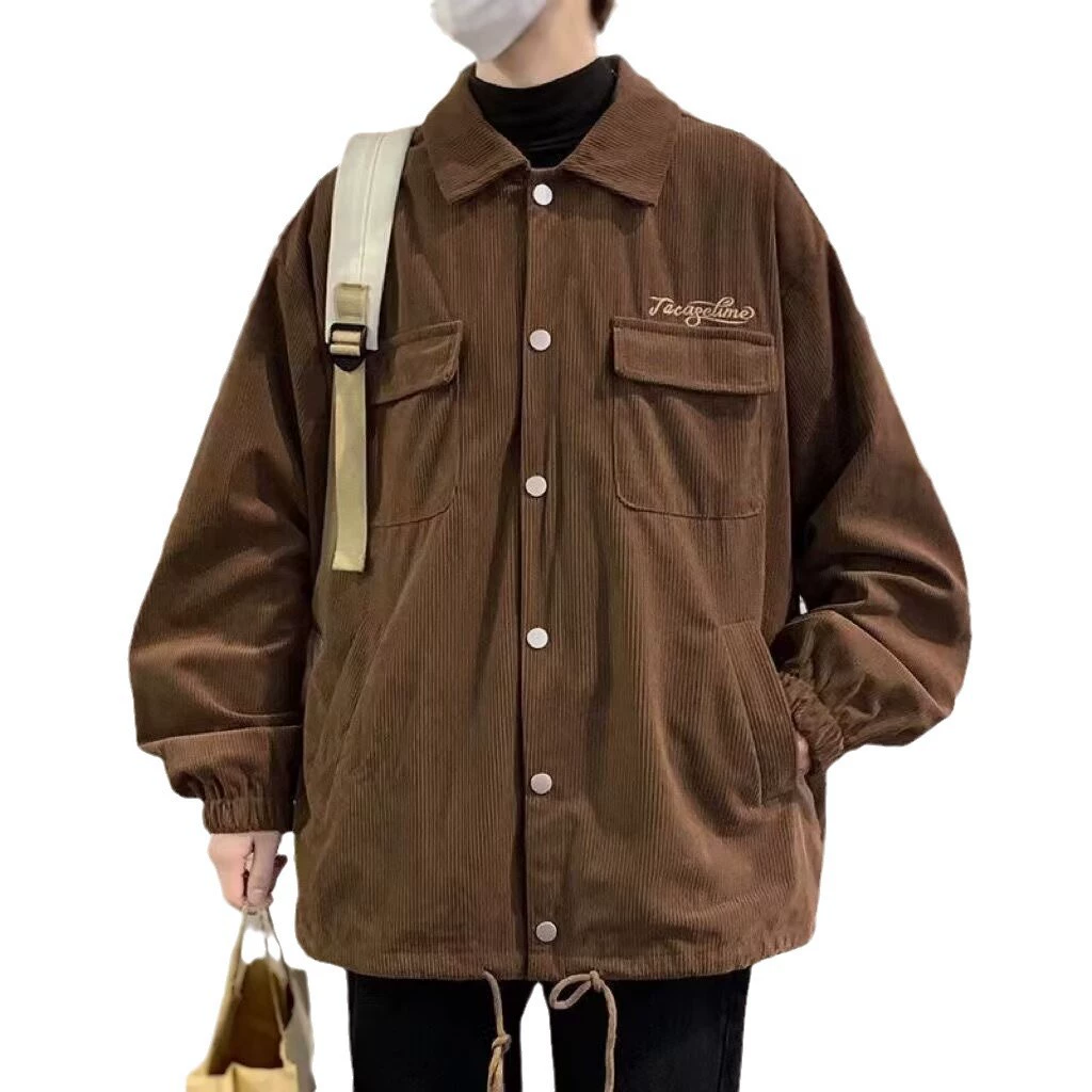 Кардюровая oversize куртка, дюльбёр, плюс размер, осень–весна повседневная