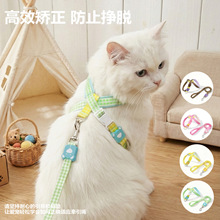 宠物牵引绳 胸背小型犬宠物绳子猫咪牵引绳防挣脱8字型遛狗牵引绳