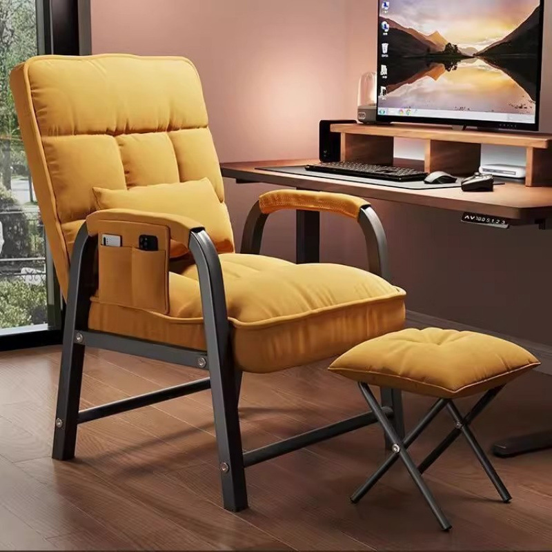 Lazy Sofa, Comfortable for Long Sitting in College Dormitories, Study and Office Backrest Chair, Computer Chair, Single Reclining Sofa