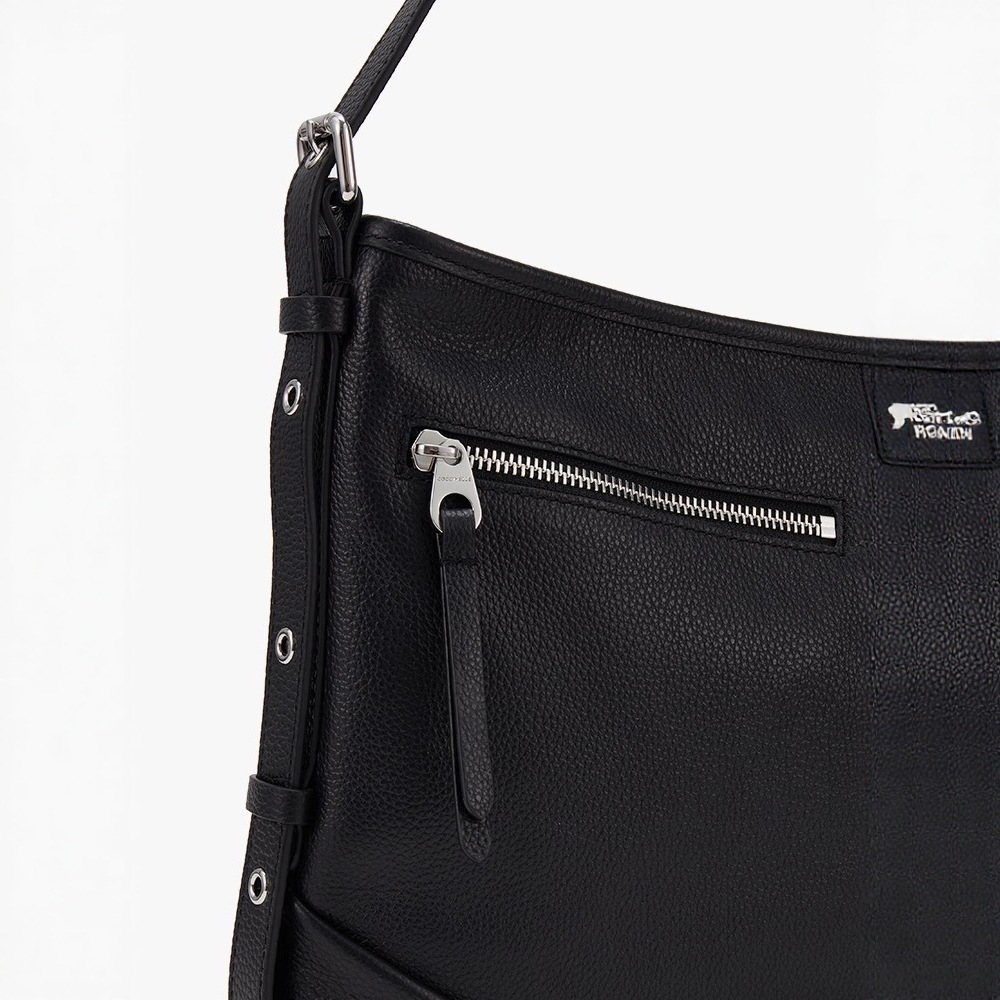 Coccinelle New Genuine Leather Women's Handbag Top Grain Cowhide Shoulder Bag Large Capacity Fashion Underarm Bag Motorcycle Bag - Thumbnail 4