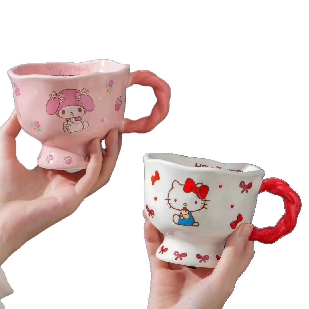 Кружка (Sanrio) Hello Kitty / My Melody 360 мл, керамическая, для офиса и подарка