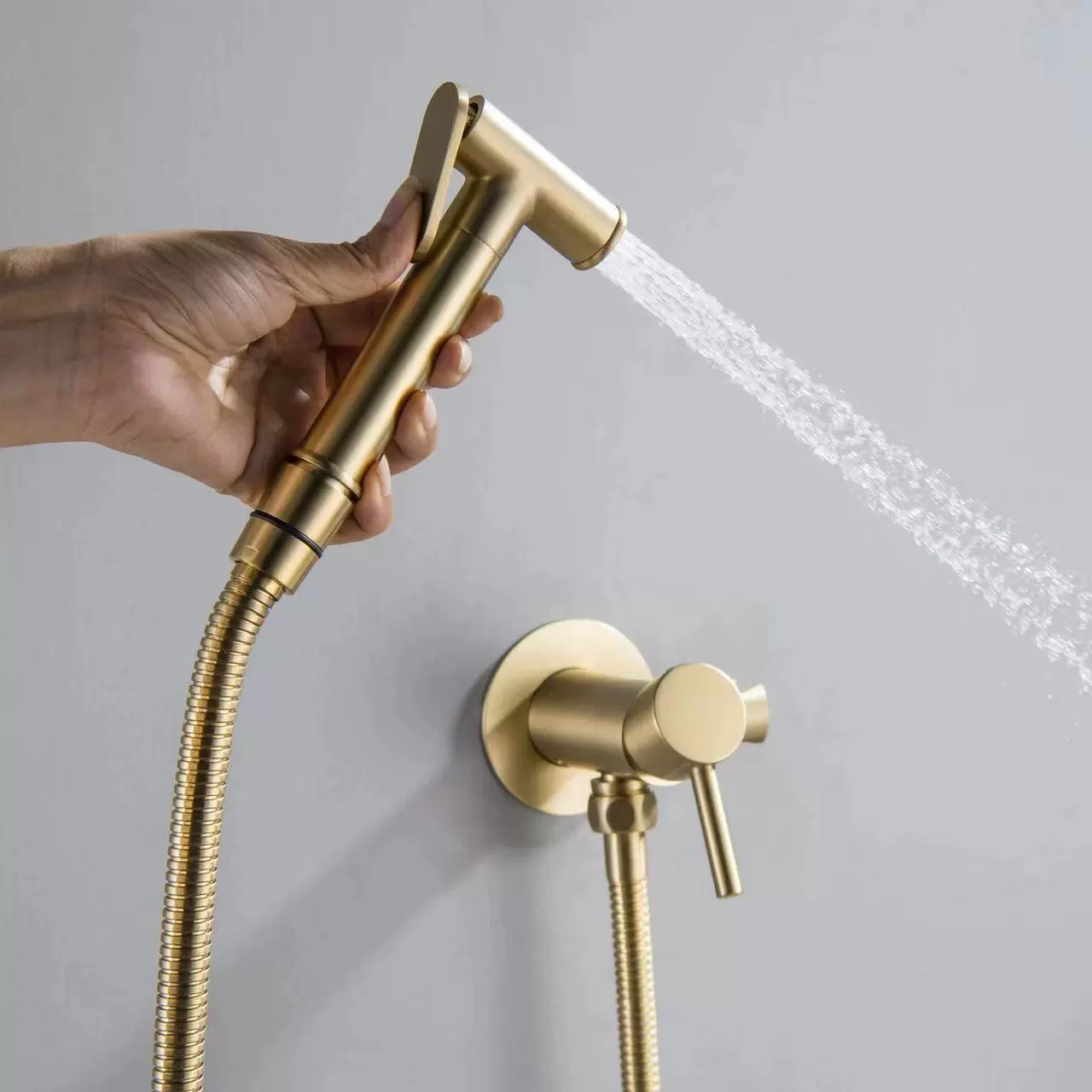 Hot and cold bidet, matte set, handheld toilet, embedded tub, electrospray