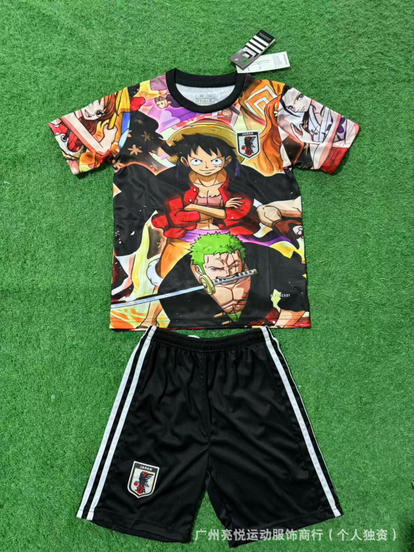 サッカーユニフォーム日本アニメワンピースドラゴンボールナルト超サイヤ人クレヨンしんちゃんシリーズ子供服|undefined