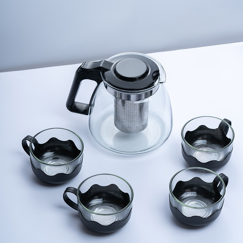 泡茶壶大容量茶水分离器过滤网耐高温不锈钢水防爆功夫泡茶壶套装