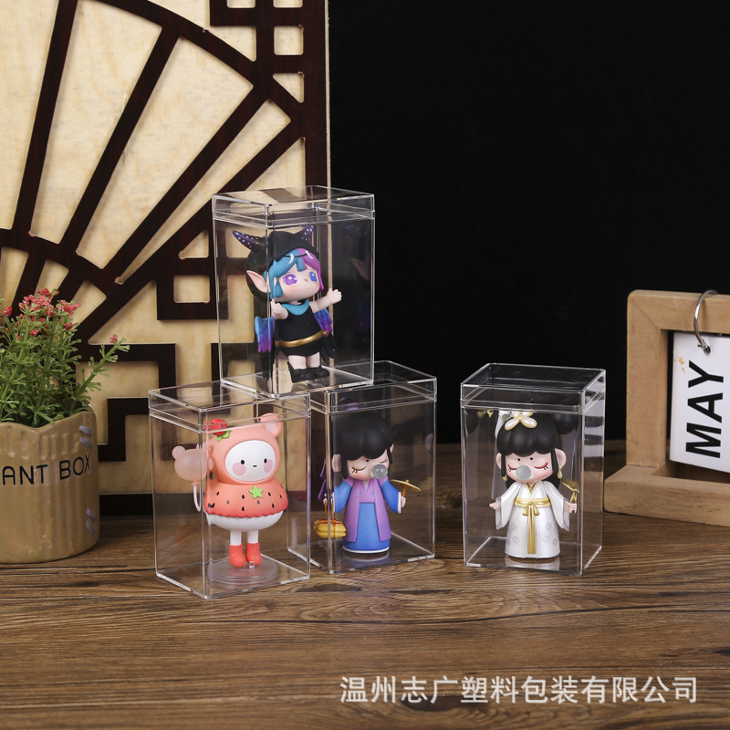 Supplying PS Transparent box 65*55*95mm Doll Garage Kit Display box American ginseng Packaging box