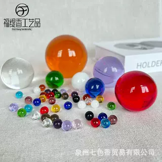 玻璃球1-200mm弹珠14实心透明跳棋饰品彩色水晶球珠外贸跨境
